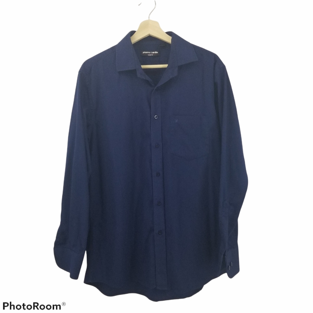 Mens button down dark blue shirt